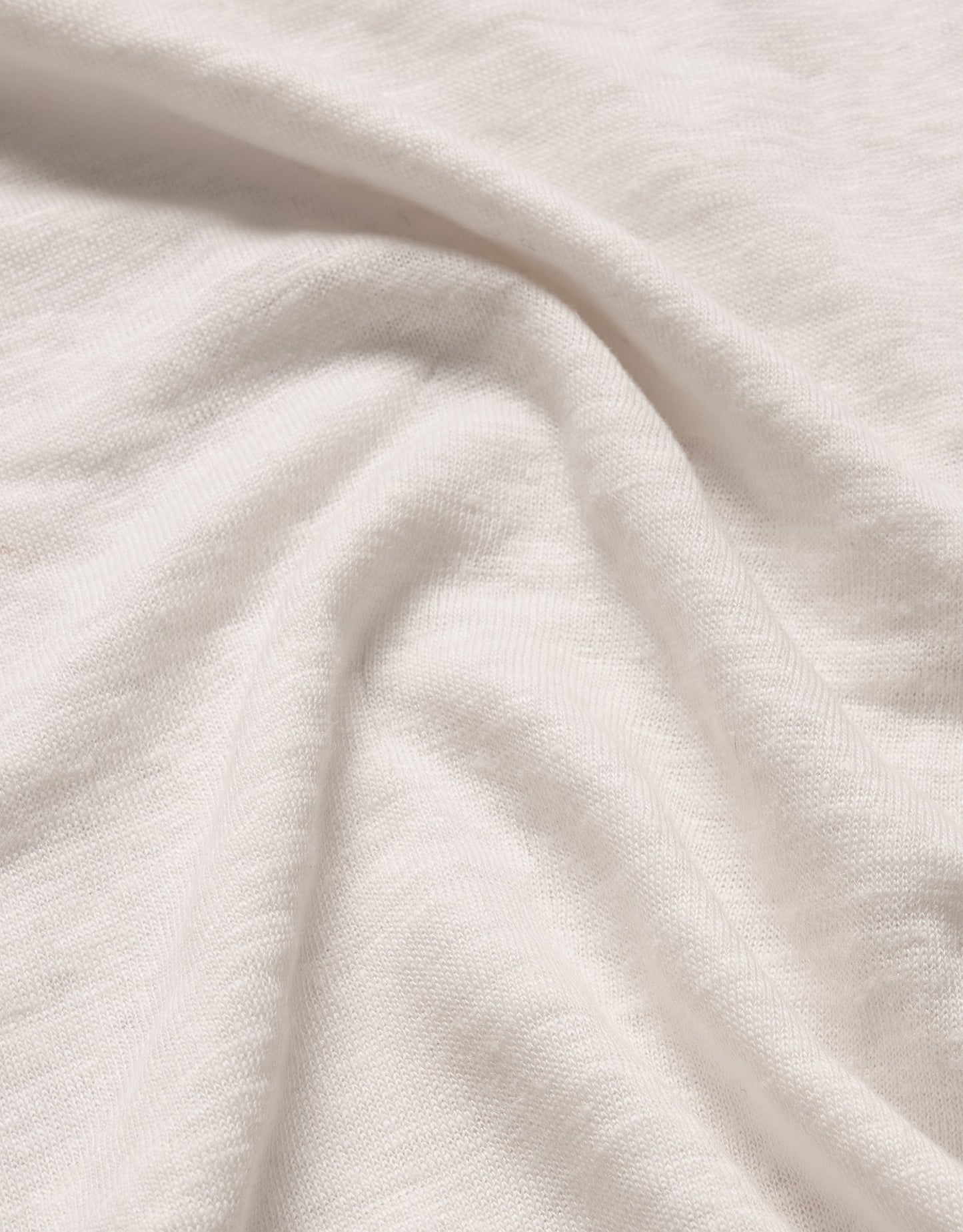 C-NECK LINEN BLANC
