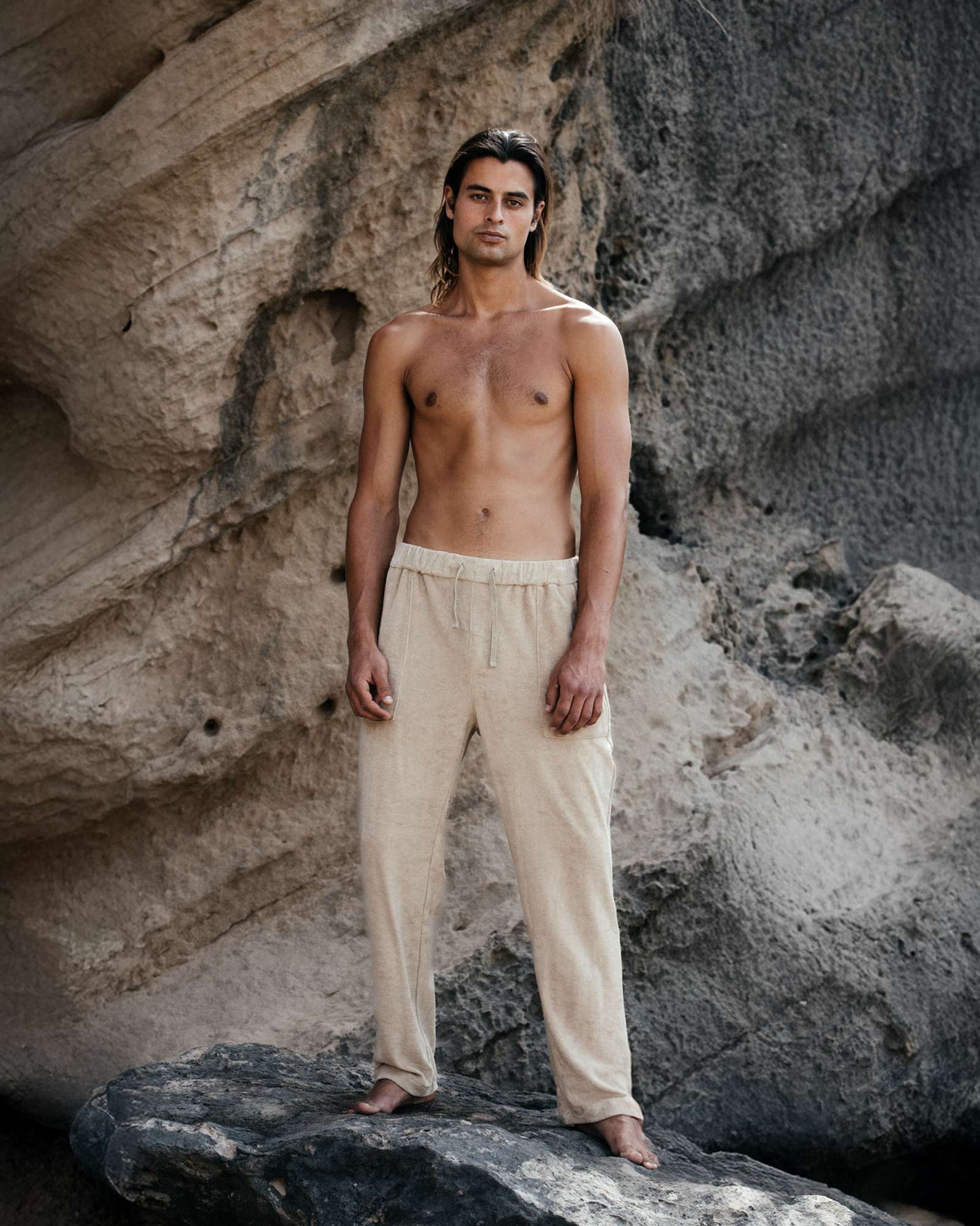 TERRY PANTS SAND