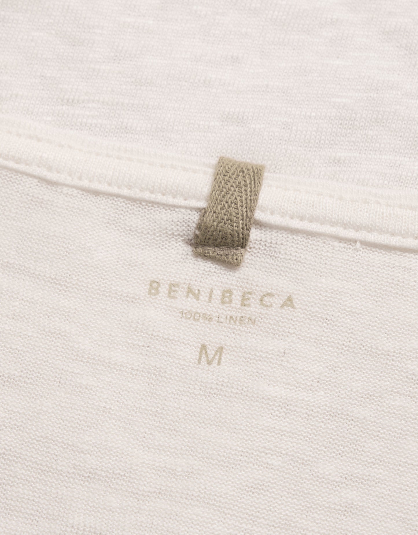 V-NECK LINEN BLANC
